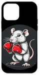 iPhone 12 mini Boxing White Rat Costume for a Fun and Playful Vibe Case