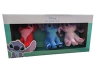 NEW Disney Stitch Plush Keychain 3pk Soft Plush Toy - Stitch, Angel and Leroy