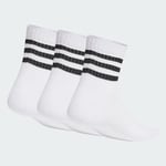 adidas 3-Stripes Cushioned Sportswear Mid-Cut Socks 3 Pairs Unisex