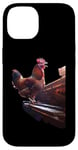 Coque pour iPhone 14 Poulet piano