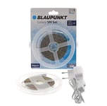 Blaupunkt Strip LED Galaxy 5m – Bande Lumineuse D’ambiance Spéciale – Blanc Naturel 4000K – Ruban Idéale pour L’éclairage du Salon, de la Cuisine, de la Chambre, du Couloir – 12V – Plug & Play