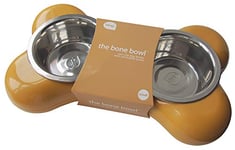 Hing Designs The Bone Gamelle avec Double Bol pour Chien