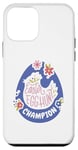 Coque pour iPhone 12 mini Champion de chasse aux œufs de Pâques – Motif œuf de Pâques pour garçons et filles