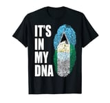 Saint Lucian And Nigerian Vintage Heritage DNA Flag T-Shirt