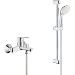 Pack Mitigeur monocommande 1/2'' bain/douche + Ensemble de douche complet 2 jets Tempesta 100 (MitigeurBD1-TEMPESTA) - Grohe