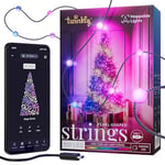 Twinkly Strings USB-C Pearls 100 LED, Pearl Shaped LED Light String, Christmas Lights, RGB Multicolor LED Lights, Mappable LEDs, Compatible with Alexa, Google Home, USB-C Power, Green Wire, 6m