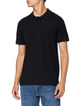 Build Your Brand Polo Piqué Shirt Homme, Noir, L