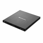 Verbatim External slimline, Blu-ray burner (black, USB 3.1 Gen 1 (type-C))