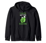 I'm Nicer After Kickboxing Funny Kickboxer I Love Kickboxing Zip Hoodie