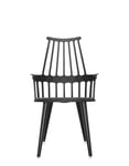 Kartell - Comback Gambe Legno - Nero Black - Fåtöljer - Patricia Urquiola - Svart - Trä/Plast