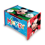 Disney Nixy Children Mickey Mouse Coffre à jouets et banc en bois