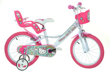 Dino Bikes Hello Kitty Bicycle 16" Bike Cycling Removable Stabilisers 5-8 Years