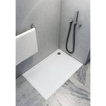 Otitec - Receveur de douche en acrylique blanc - rectangulaire - zaher - 100 x 90 - blanc