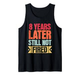 Mens 8 Years Of Work Employee - 8 Years Work Anniversary Tank Top