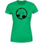 Magic The Gathering Green Mana Splatter Women's T-Shirt - Kelly Green - XXL - Kelly Green