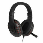 Gaming Headset Headphones Stereo With Microphone Mic For PC Laptop 3.5mm Jacks