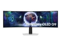 Samsung Odyssey Oled G9 S49dg934su - G93sd Series - Oled-Monitor - Spel - Böjd - 49" - 5120 X 1440 Dual Quad Hd @ 240 Hz - 250 Cd/M² - 1000000:1 - Hdr10+ Gaming, Hdr10 - 0.03 Ms - Displayport, Micro Hdmi, Hdmi - Silver