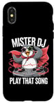 iPhone X/XS Funny Penguin DJ Mister DJ Play That Song Youth & Adults Case