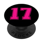 Numéro #17 Numéro universitaire de sport PopSockets PopGrip Interchangeable