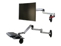 Ergotron Lx - Monteringskomponent (9-Tums Förlängningsarm, Ändhätta) - För Lcd-Display - Aluminium - Aluminium - Arm, Monterbar - För P/N: 45-241-026