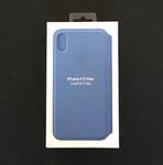 Genuine Apple iPhone XS MAX Leather Folio Case CORNFLOWER BLUE RRP £129