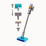 DYSON V15s Detect Submarine - Aspirateur Balai sans Fil - 240 airwatts - Brosse à rouleau humide Submarine pour laver les sols durs