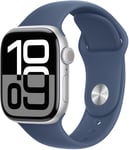 Apple Watch 10 42mm GPS Alu Sport M/L Silver/Denim