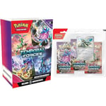 Pokémon TCG: Scarlet & Violet—Temporal Forces Booster Bundle (6 Booster Packs) & TCG: Scarlet & Violet—Temporal Forces Triple Pack – Cyclizar (3 Booster Packs & 1 Foil Promo Card)