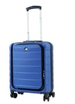 ALPINI Valise Taille Cabine Rigide INOVA-2.1E avec Compartiment pour Ordinateur15 (55cm) Garantie 2 Ans 100% ABS Port USB (Bleu (Blue), (Cabine) S – Small – 40L – 55x40x20cm – 2.7kg)