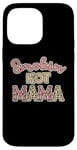 Coque pour iPhone 14 Pro Max Retro Smoking Hot Mama Cheetah Rose Blush Sexy Mom