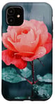 Coque pour iPhone 11 Rose Aquarelle Rose Art Aquarelle Rose Floral