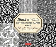 Black and White Gift Wrapping Papers  6 sheets  6 Sheets of HighQuality 18 x 24 inch Wrapping Paper