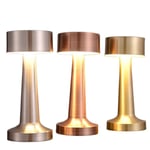 Modern LED-bordslampa USB-laddningsbar lampa dimbar bar nattlampa ?Sladdlös Bronze