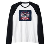 God bless America Speech Costume for Boys and Girls Raglan Baseball Tee