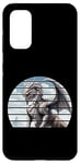 Coque pour Galaxy S20 Rétro coucher de soleil blanc anime dragon art japonais