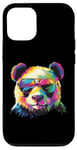 Coque pour iPhone 12/12 Pro Panda Bear Lover Lunettes de soleil Pop Art Funny Panda Bear