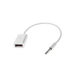 Microconnect audusbfw 3.5 mm USB A Blanc Adaptateur de Cable – Adaptateur pour Cable (3.5 mm, USB A, 0,2 m, Blanc)