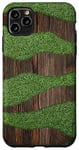 Coque pour iPhone 11 Pro Max Nature Lover Green Grass Lawn Rustic Woodgrain Impression sur bois