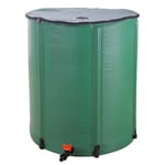 Réservoir souple,Récupérateur d'Eau de Pluie Pliable - 190 L - 60 x 70 cm - Vert