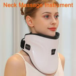 Electric Neck Massager Smart Pulse Vibration Heat Cervical Traction Instrument