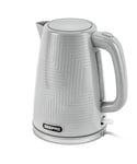 1.7L Cordless ElectricKettle 3000W Textured Premium Kettle Auto Shut Grey NEW