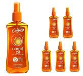 Calypso Carrot Oil Spray SPF 15 With Tan Extender 200ml x 6