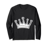 Royal Crown Illustration Elegant and Regal Art Design Long Sleeve T-Shirt