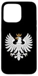 iPhone 15 Pro Max Minimalist White Eagle Polish Symbol of Pride and Heritage Case