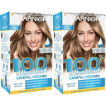 Garnier 100% Ultra Blond Kit de Balayage Éclaircissant - Application au Bonnet et Crochet - Cristal Mèches (Lot de 2)