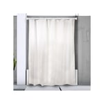 Barre tringle pour rideau de douche ou baignoire extensible sans perçage en Alu kreta 125-220cm Blanc Spirella Blanc
