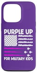 iPhone 13 Pro Purple Up US Flag Fighter Jet Military Kids Military Child Case