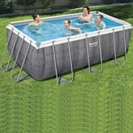 Piscine hors-sol Bestway Power Steel - Rectangulaire - 412x201x122cm