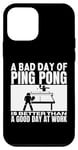 Coque pour iPhone 12 mini Un mauvais jour de ping-pong joueur de ping-pong amusant