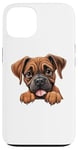 Coque pour iPhone 13 Boxer mignon pour homme et femme